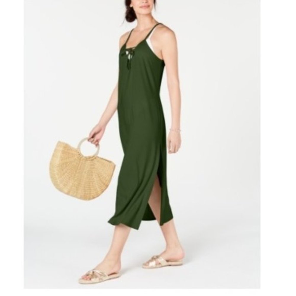 NWT!Miken Junior's M Lace-up Cover-up Dress